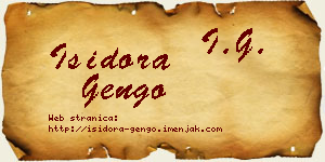 Isidora Gengo vizit kartica